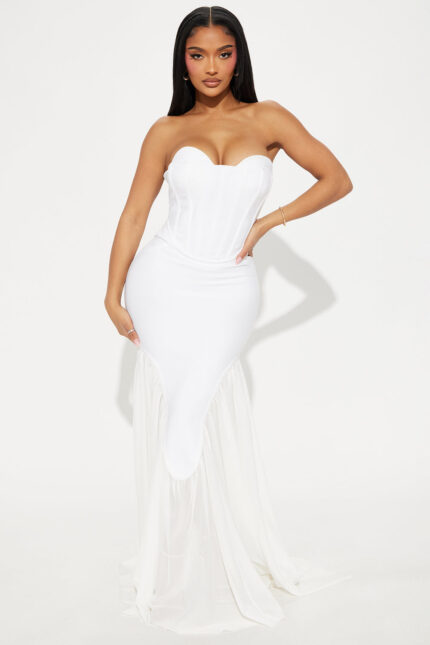 Ana Bandage Gown - White