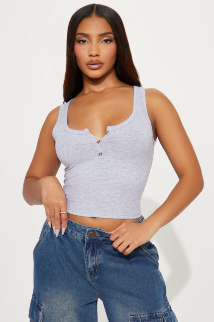 Georgia Tank Top - Heather Grey