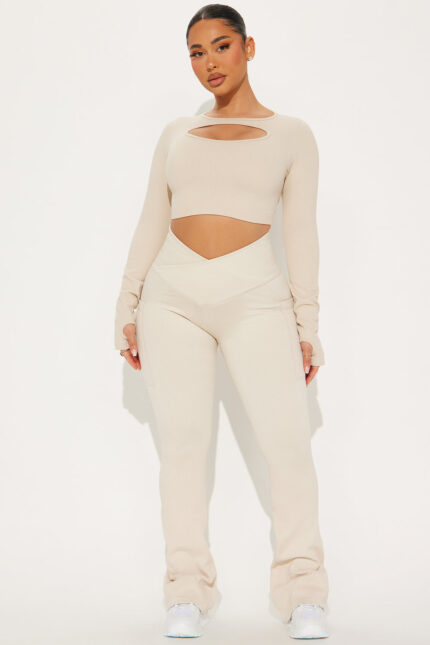 Resistance Effortless Seamless Active Legging - Light Taupe