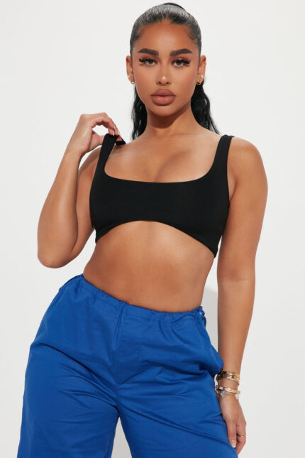 Gianna Ultra Crop Top - Black