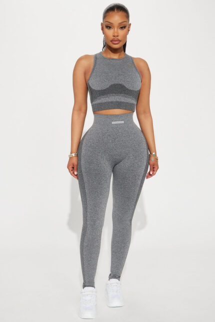 Pump Infinity Seamless Shaping Active Legging - Heather Grey