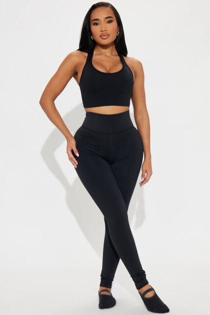 Giselle Twist Active Footie Legging - Black