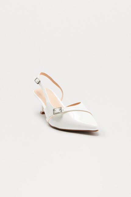 Lure Kitten Heel Pumps - White