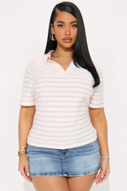 Boat Day Oversized Shirt - Pink