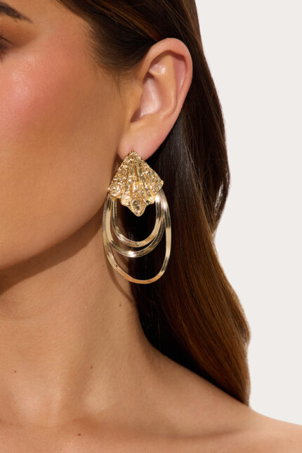 Watch Them Notice Earrings - Gold