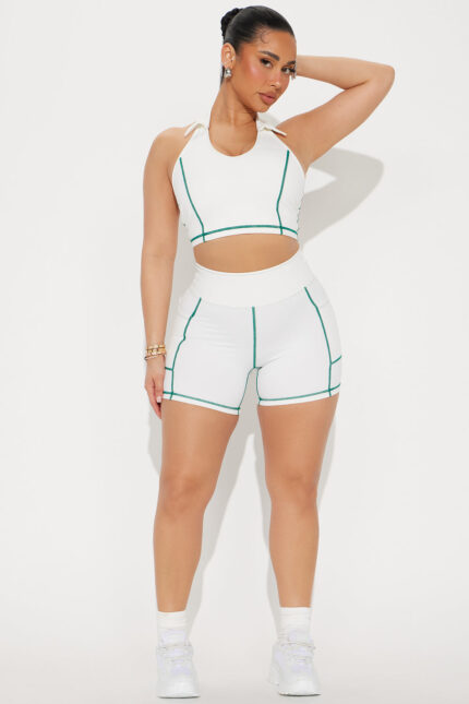 Dynamic Duo Active Short Set - White