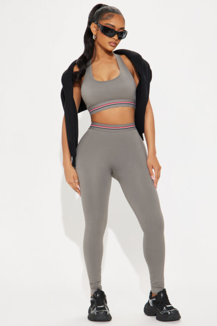 Power Up Flex Seamless Active Legging - Charcoal