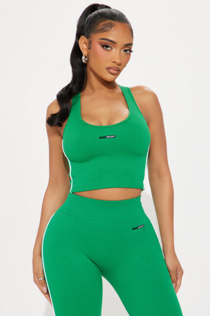 Court Cutie Effortless Seamless Active Top - Kelly Green
