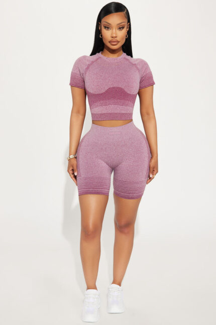 Trailblazer Infinity Seamless Shaping Active Short - Plum