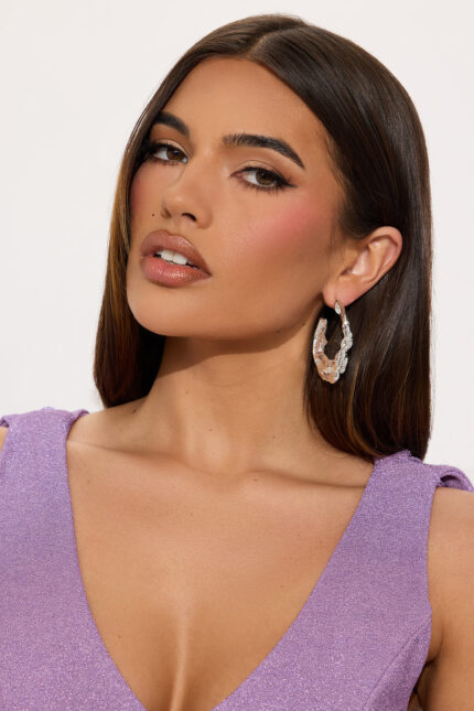 Harper Hoop Earrings - Silver
