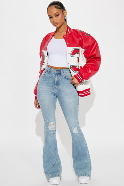 Every Now And Then Stretch Flare Jeans - Light Wash
