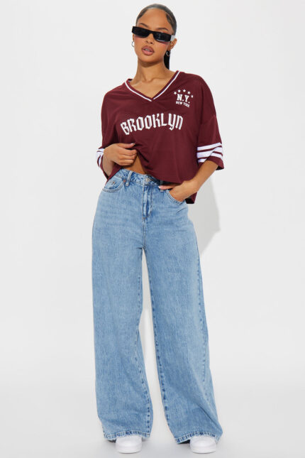 Solange Baggy Wide Leg Jeans - Light Wash