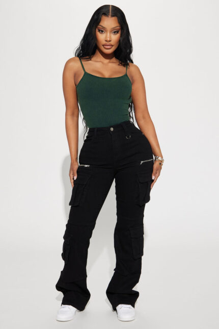 City Streets Stretch Cargo Jean - Black