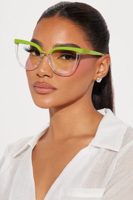Clear As Day Blue Light Glasses - Green