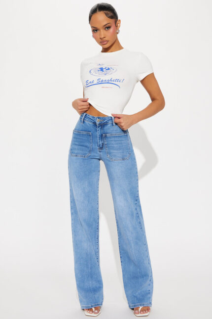 Mila Stretch Straight Leg Jeans - Light Wash
