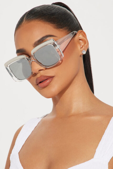 Party Weekend Sunglasses - Clear/Silver