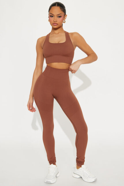 Good Stretch Seamless Active Legging - Mocha