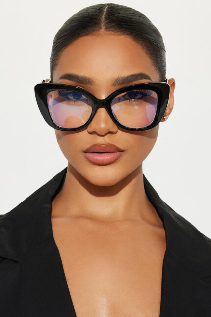 Too Smart For You Blue Light Glasses - Black