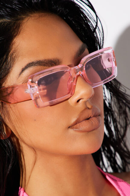 Crystal Chic Sunglasses - Pink