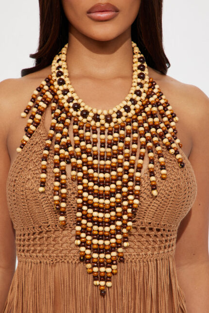 Happily Made Necklace - Brown/combo