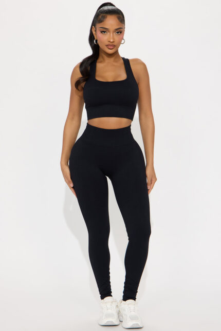 Good Stretch Seamless Active Legging - Black