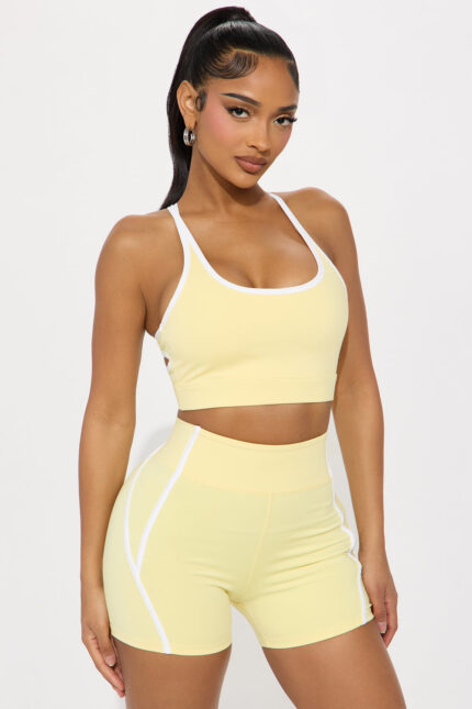 Match Maker Elevate Sports Bra - Butter Yellow