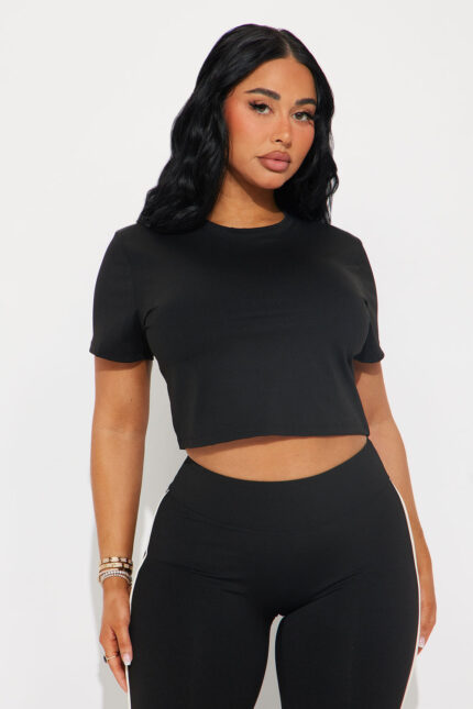 Feel The Breeze Active Top - Black