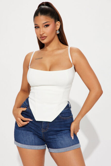 Crishelle Corset Top - White