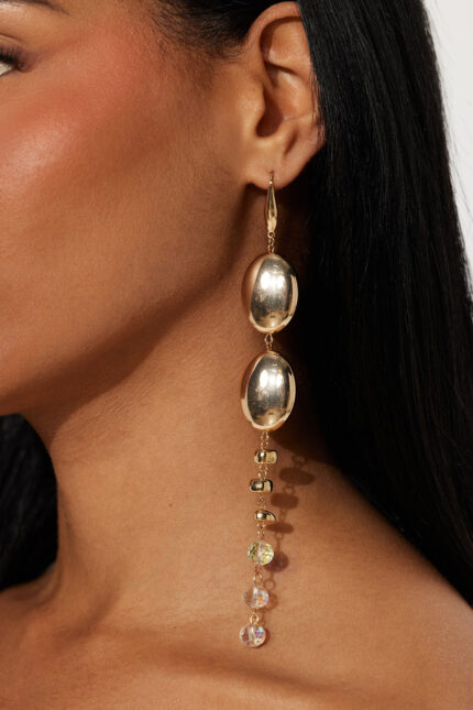 Dropping In Earrings - Gold