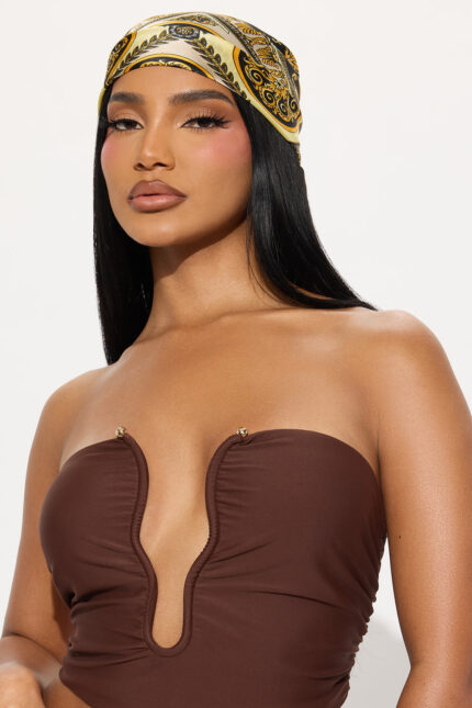 Luxury State Of Mind Silky Head Scarf - Black