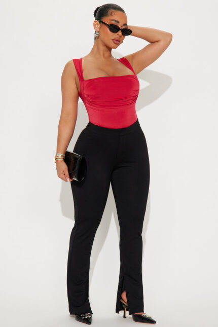 Gotta Kick it Straight Leg Trouser - Black