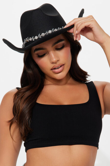 Forever My Moment Cowboy Hat - Black
