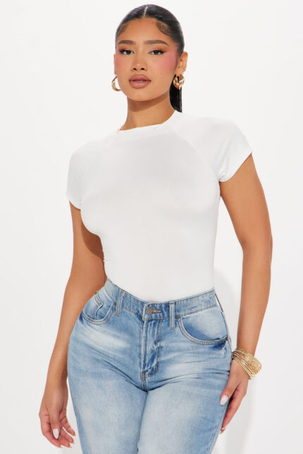 Most Popular Body Hugging Tee - White