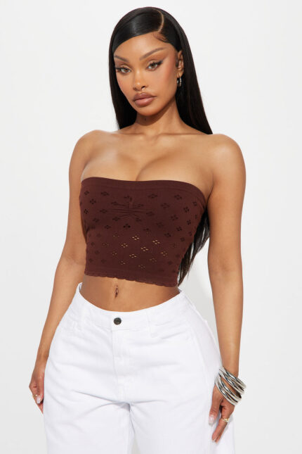 Scarlett Seamless Tube Top - Brown