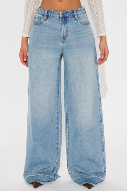 Marais Meet Up Loose High Rise Wide Leg Jeans - Vintage Wash