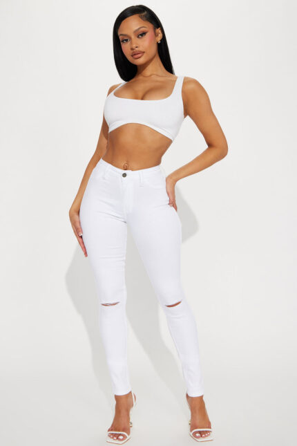 Tall Canopy Jeans - White