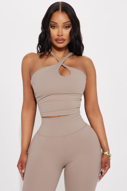 Flexion Super Soft Active Top - Taupe