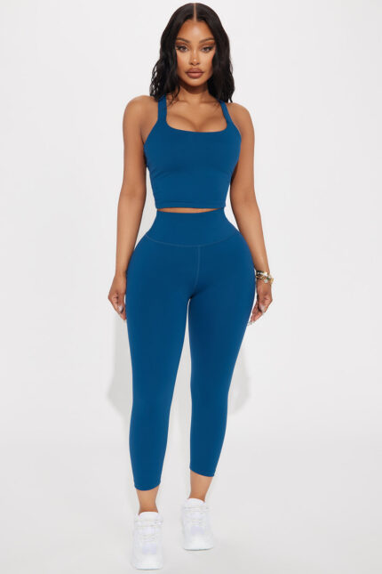 Flexibility Super Soft Capri Active Legging - Navy