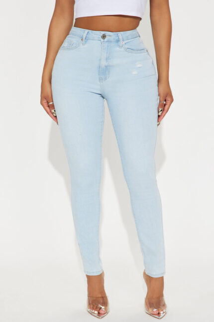 Silhouette Curvy Stretch Skinny Jean - Light Wash