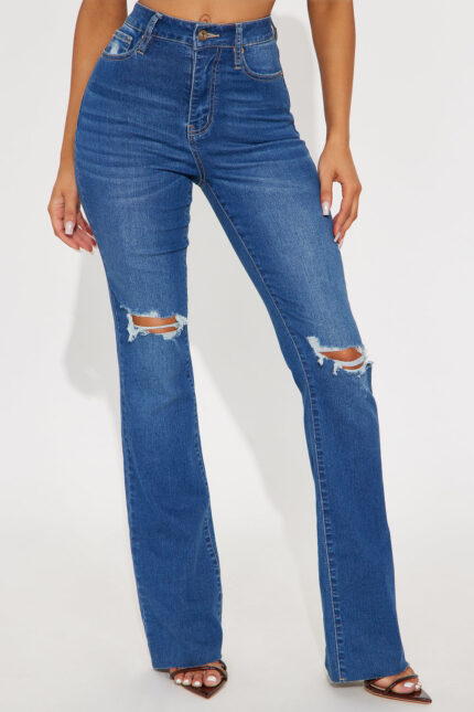 All Yours Curvy Stretch Bootcut Jean - Medium Wash
