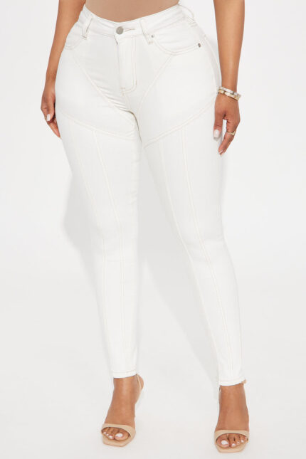 So Flawless Stretch Skinny Jeans - Ivory