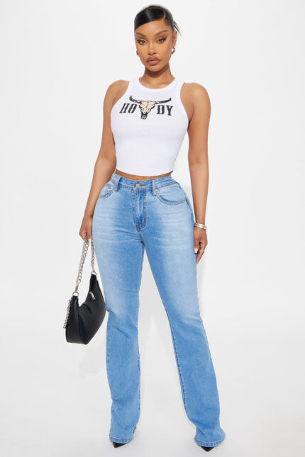 Hold You In Stretch Bootcut Jeans - Medium Wash