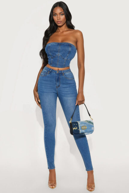 Tall Vibe Check Curvy Stretch Skinny Jeans - Medium Wash