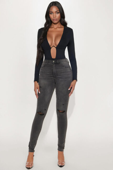 Tall Our Favorite High Rise Skinny Jeans - Grey