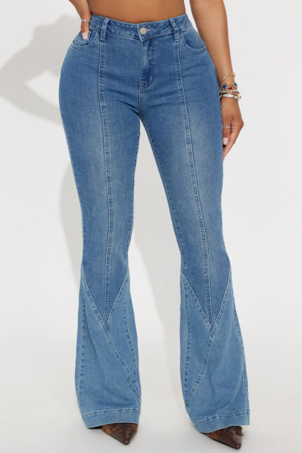 Just A Dreamer Flare Jeans - Medium Wash