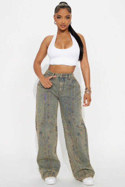 Never Mind Tinted Jeans - Vintage Wash