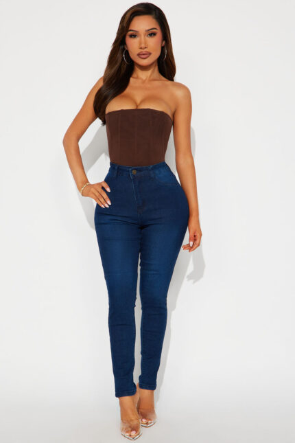 Coastal High Rise Skinny Jeans - Dark Wash