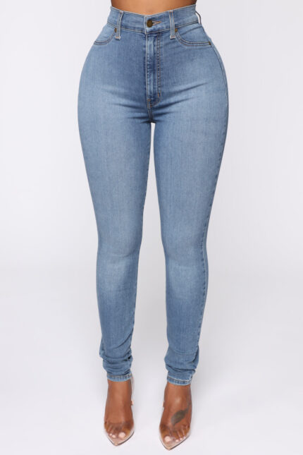 Flex Game Strong Super High Rise Skinny Jeans - Light Wash