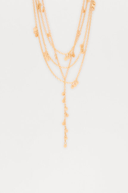 Let It Drop Layered Necklace  - Gold