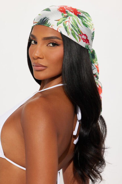 Lost In Paradise Head Scarf - Green/combo